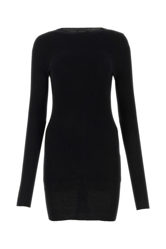 BALENCIAGA | Black cotton mini dress