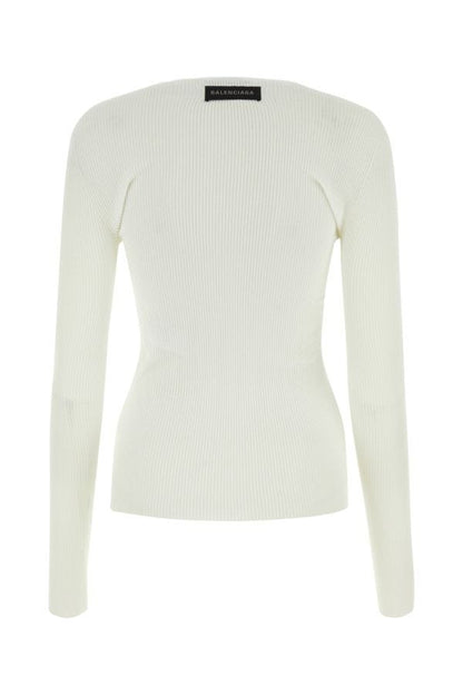 BALENCIAGA | White cotton top