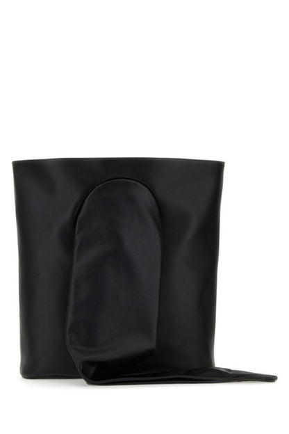 BALENCIAGA | Black leather large Glove shoulder bag