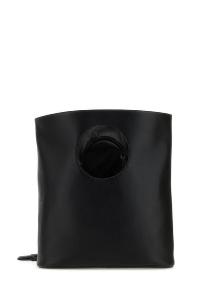 BALENCIAGA | Black leather large Glove shoulder bag
