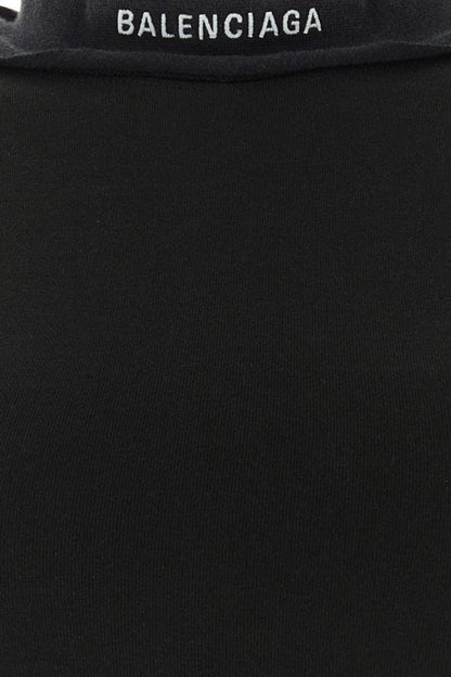 BALENCIAGA | Black stretch cotton long dress