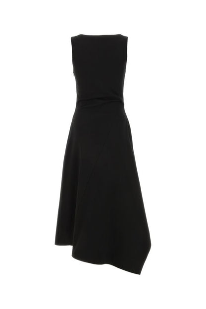 BOTTEGA VENETA | Black stretch cotton dress