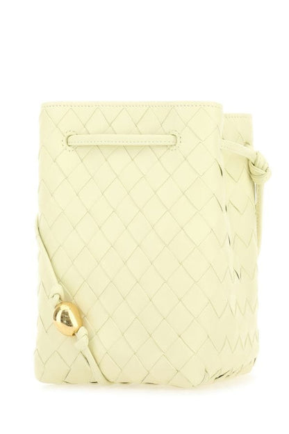 BOTTEGA VENETA | Pastel yellow leather bucket bag