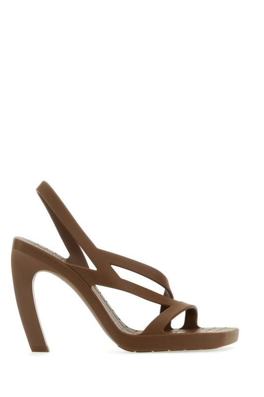 BOTTEGA VENETA | Brown rubber Jimbo sandals