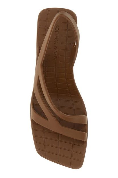 BOTTEGA VENETA | Brown rubber Jimbo sandals