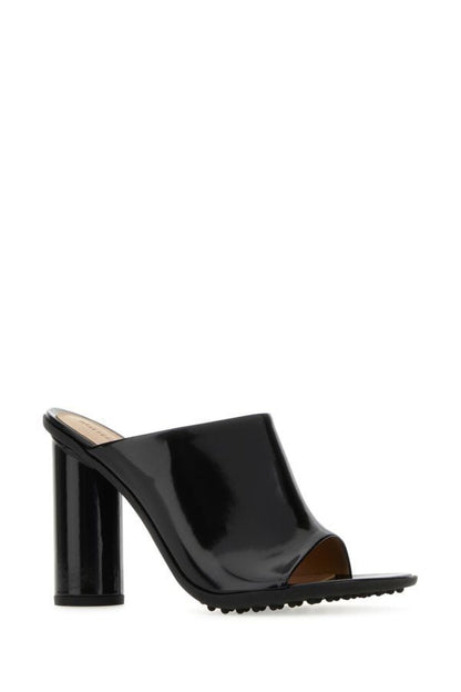 BOTTEGA VENETA | Black leather Atomic mules