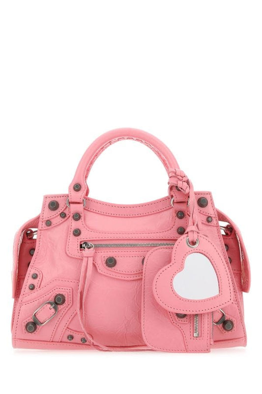 BALENCIAGA | Pink nappa leather Neo Cagole XS handbag