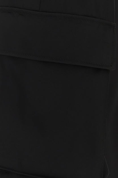 VERSACE | Black satin cargo pant