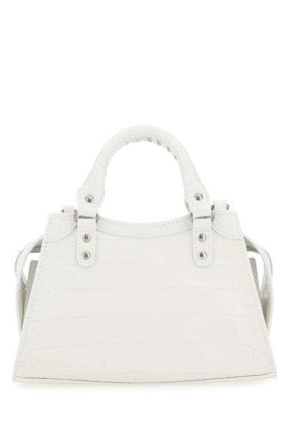 BALENCIAGA | White leather mini Neo Classic handbag