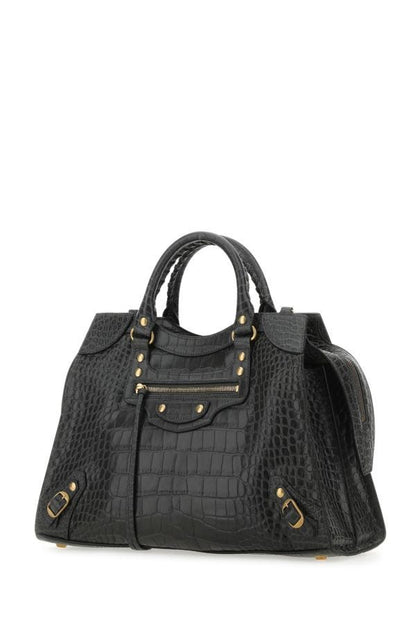BALENCIAGA | Charcoal leather Neo Classic City handbag