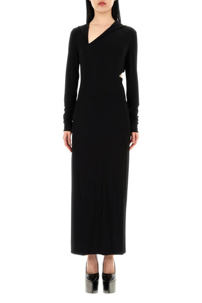 VERSACE | Black jersey dress