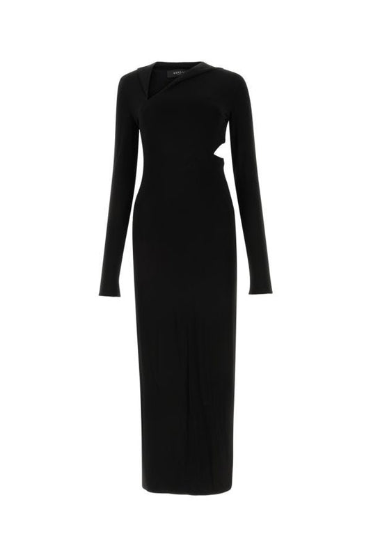 VERSACE | Black jersey dress