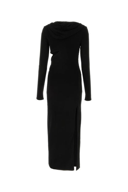 VERSACE | Black jersey dress