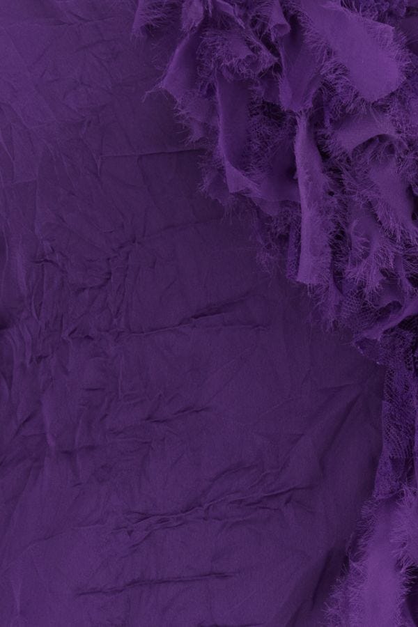 VERSACE | Purple polyester blouse