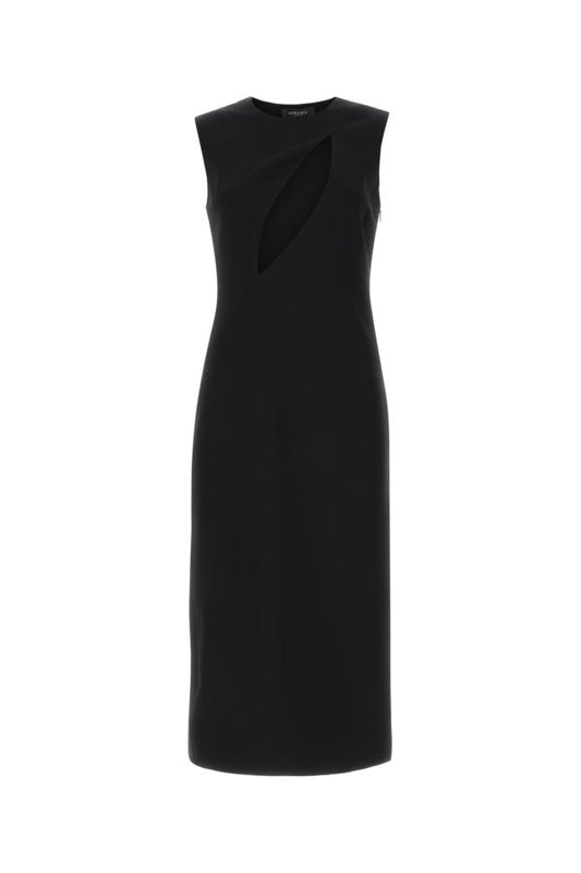 VERSACE | Black acetate blend dress