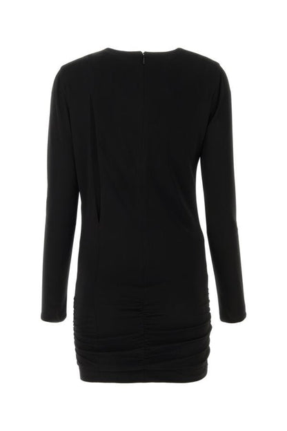 VERSACE | Black stretch viscose mini dress