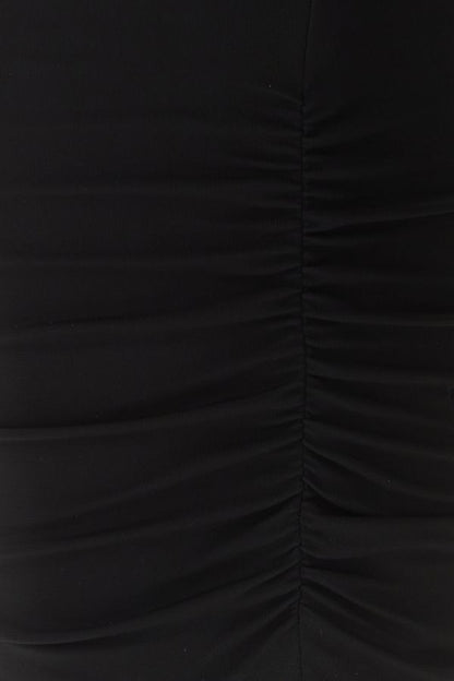 VERSACE | Black stretch viscose mini dress
