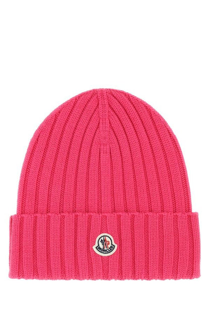 MONCLER | Fuchsia wool beanie hat