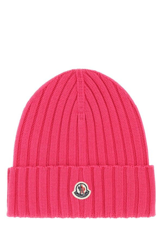 MONCLER | Fuchsia wool beanie hat