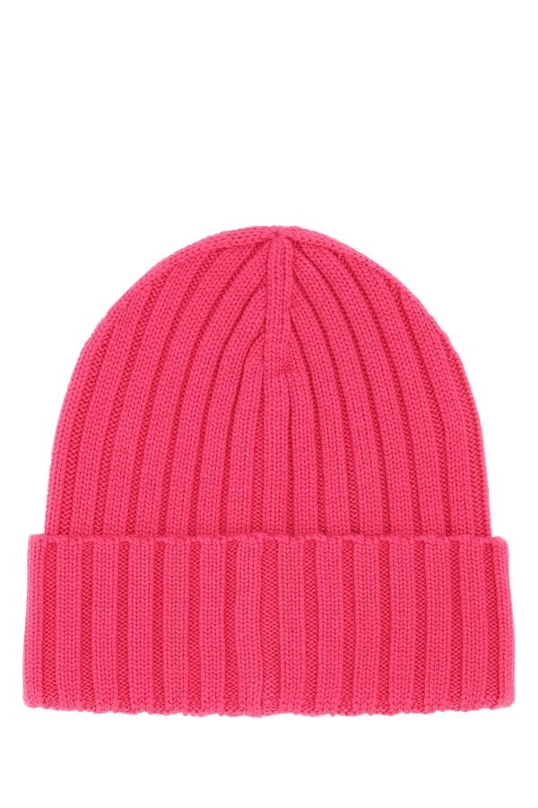 MONCLER | Fuchsia wool beanie hat