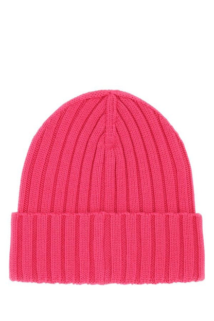 MONCLER | Fuchsia wool beanie hat