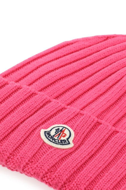 MONCLER | Fuchsia wool beanie hat