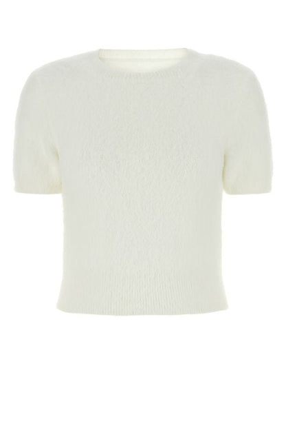 MAISON MARGIELA | Ivory angora blend sweater