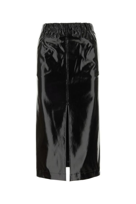 MAISON MARGIELA | Black stretch cotton skirt
