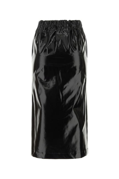 MAISON MARGIELA | Black stretch cotton skirt