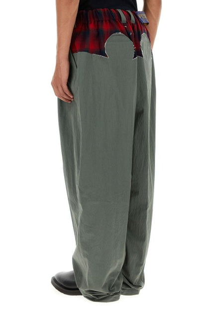 MAISON MARGIELA | Sage green cotton blend wide-leg pant