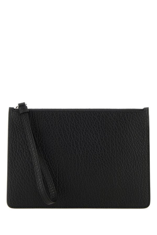 MAISON MARGIELA | Black leather clutch