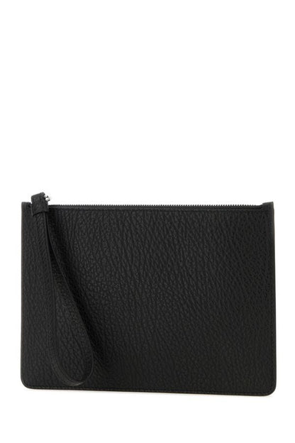 MAISON MARGIELA | Black leather clutch