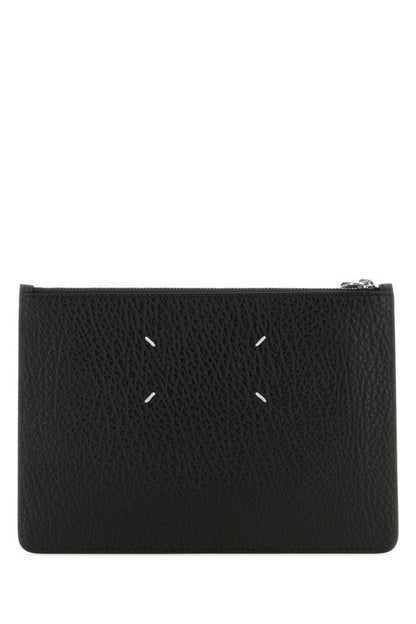 MAISON MARGIELA | Black leather clutch