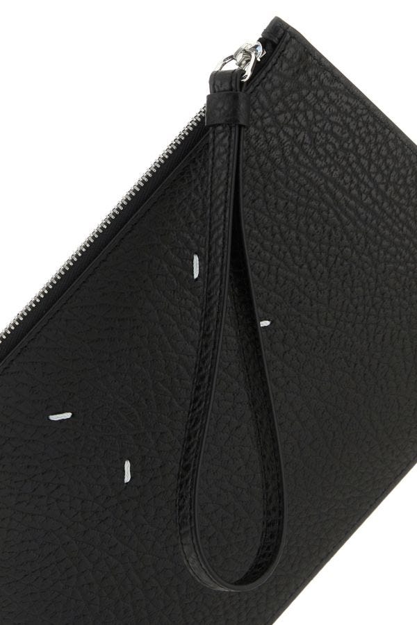 MAISON MARGIELA | Black leather clutch