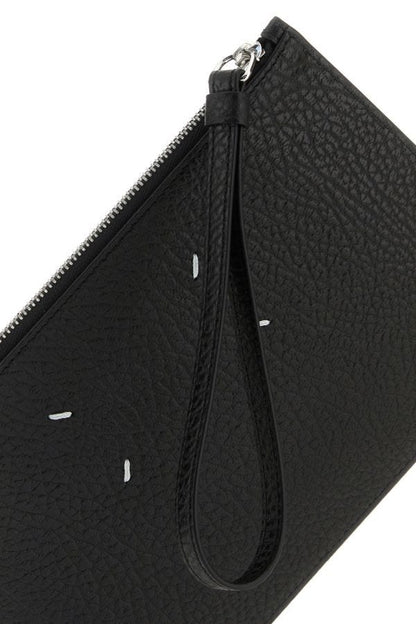 MAISON MARGIELA | Black leather clutch