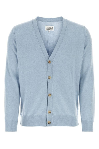 MAISON MARGIELA | Pastel light blue cashmere cardigan