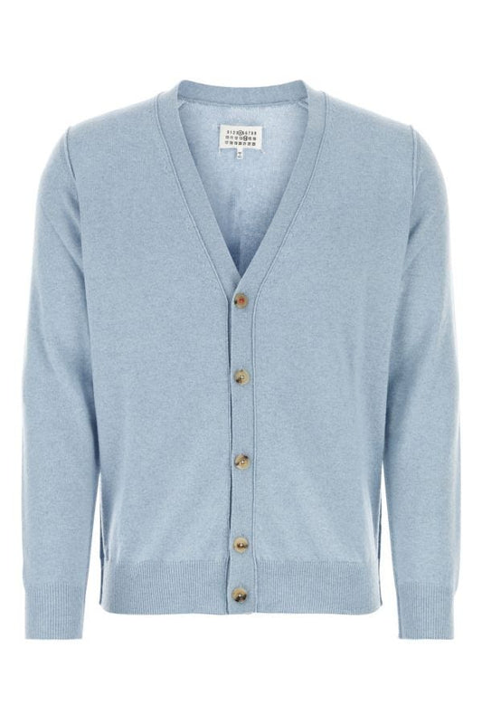 MAISON MARGIELA | Pastel light blue cashmere cardigan