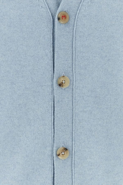 MAISON MARGIELA | Pastel light blue cashmere cardigan