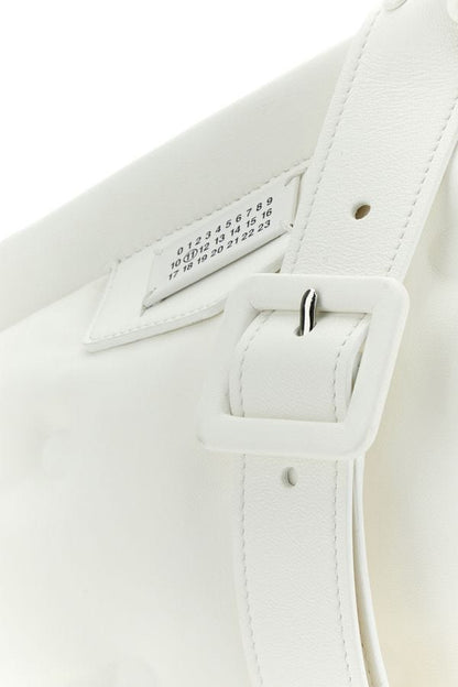 MAISON MARGIELA | White nappa leather small Glam Slam Classique crossbody bag