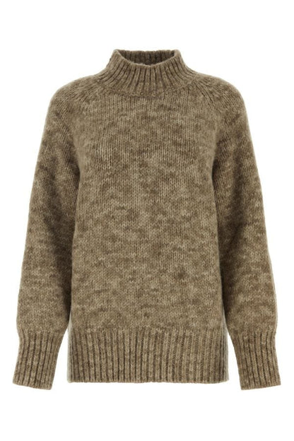 MAISON MARGIELA | Melange cappuccino alpaca blend sweater