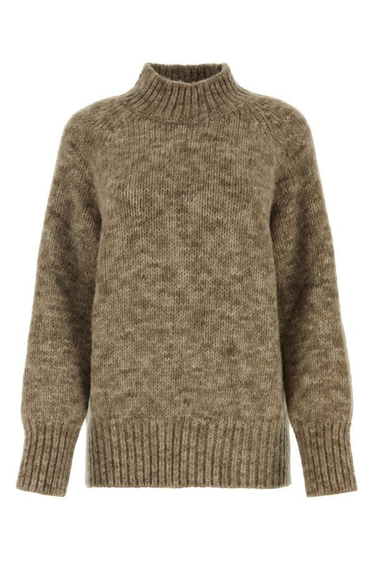 MAISON MARGIELA | Melange cappuccino alpaca blend sweater