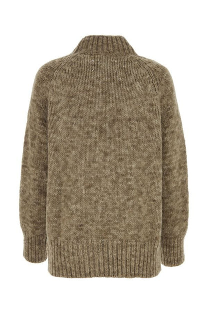 MAISON MARGIELA | Melange cappuccino alpaca blend sweater