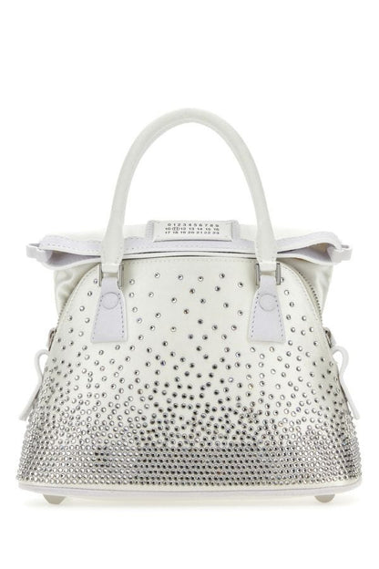 MAISON MARGIELA | White satin micro 5AC Classique handbag
