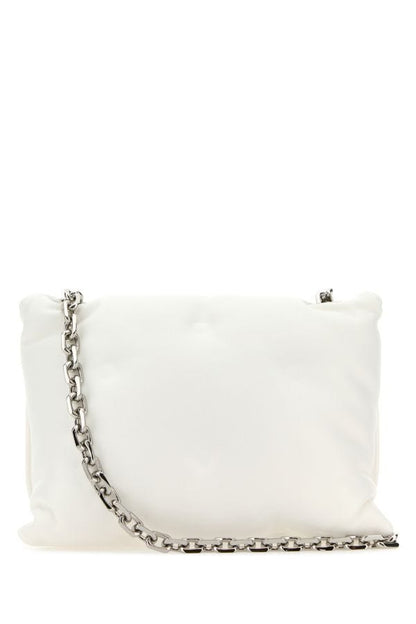 MAISON MARGIELA | White nappa leather small Glam Slam Flap crossbody bag