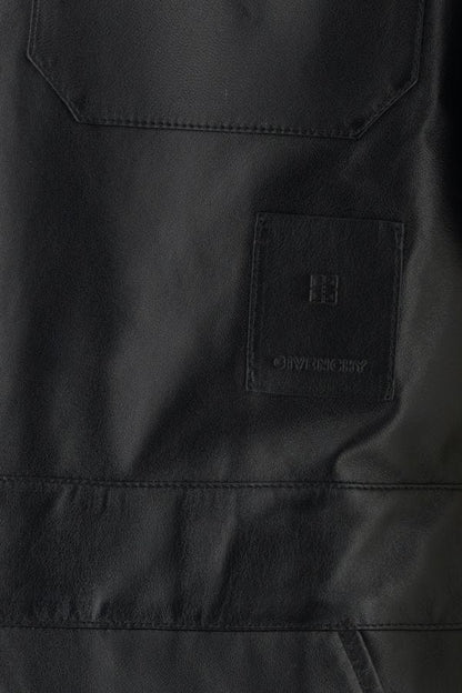 GIVENCHY | Black leather jumpsuit