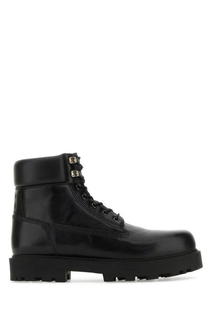 GIVENCHY | Black leather Show ankle boots