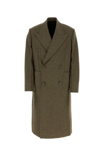 GIVENCHY | Khaki wool oversize coat