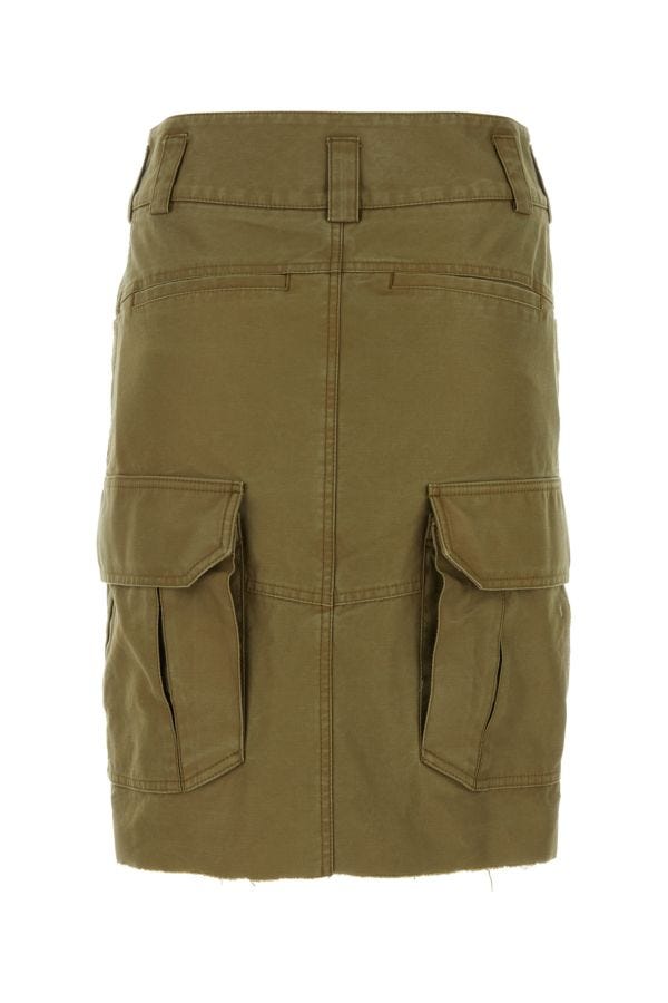 GIVENCHY | Army green cotton skirt