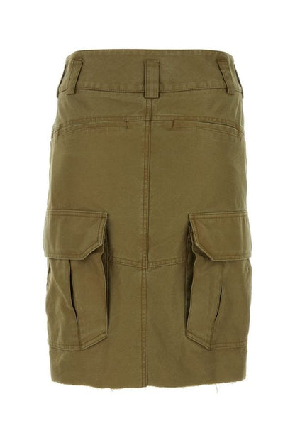 GIVENCHY | Army green cotton skirt
