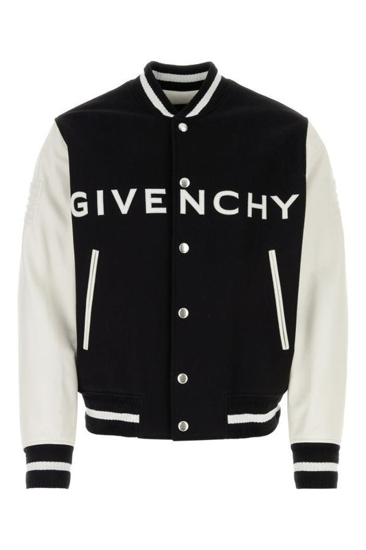 GIVENCHY | Black felt bomber jacket